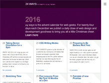 Tablet Screenshot of 24ways.org